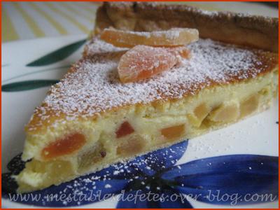 Tarte exotique Ricotta et fruits déshydratés