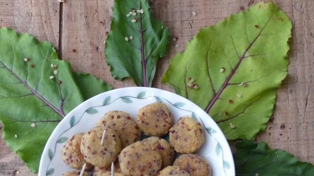 Mini falafels au duo de quinoa