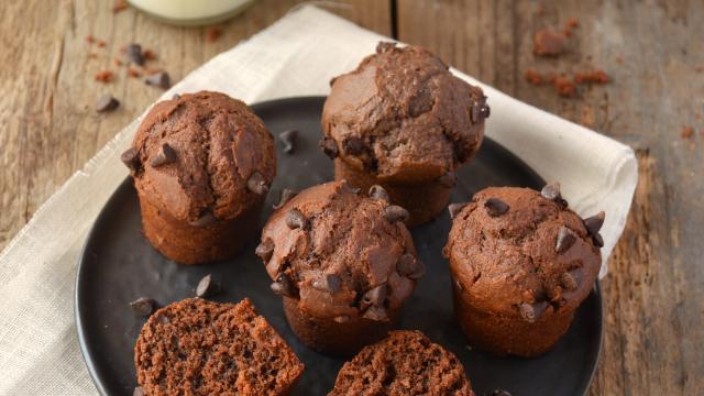 Muffins au chocolat sans lactose