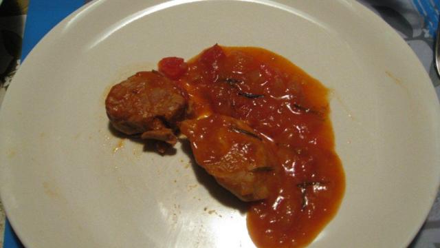 Filet mignon et sa sauce tomate et romarin