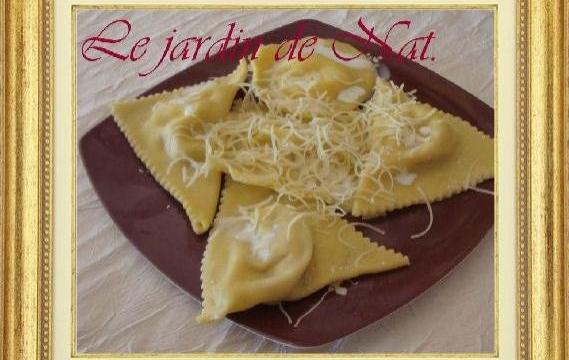 Raviolis au roquefort rapides