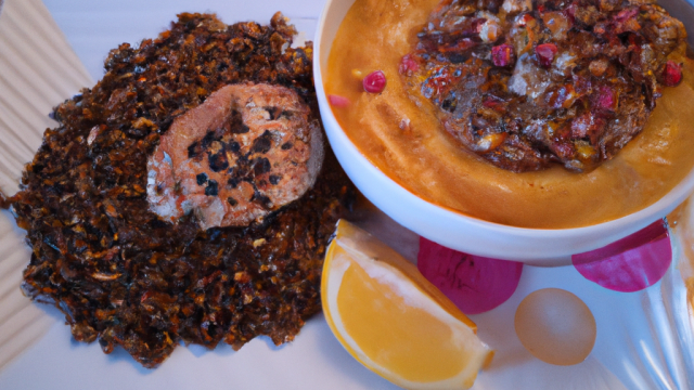 Rémoulade de lentilles et gésiers confits au foie gras