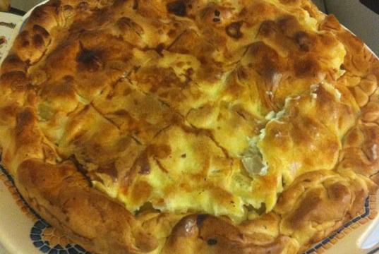 Tourte aux pommes de terre et fines herbes