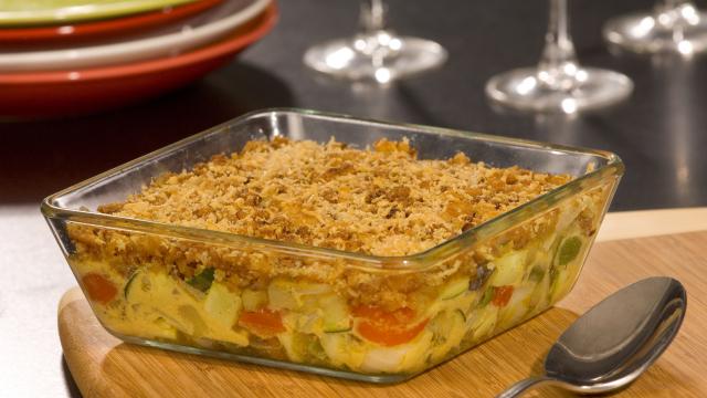 Gratin de légumes du soleil façon crumble