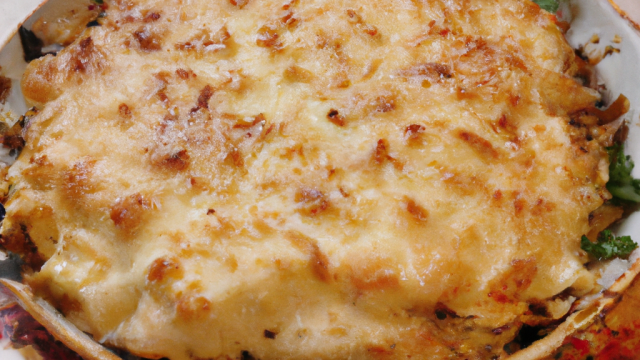 Gratin d'Ambert en croûte de lard paysan