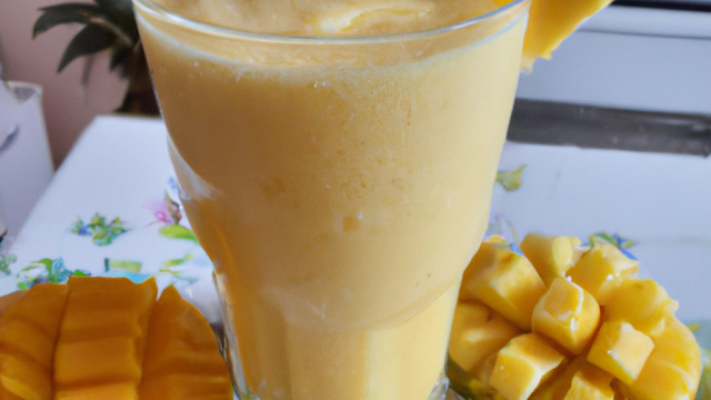 Smoothie ananas mangue