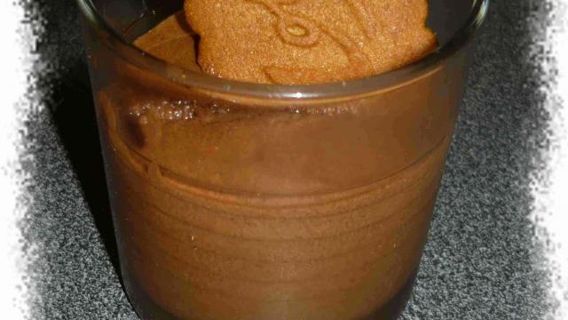 Mousse au chocolat croquant speculoos