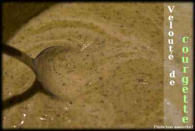 Velouté de courgette au fromage de chèvre