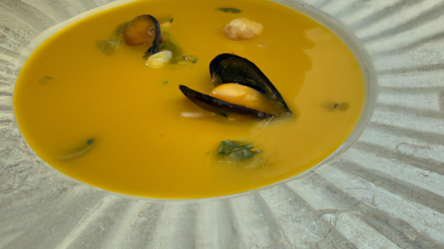 Soupe de moules au safran au thermomix