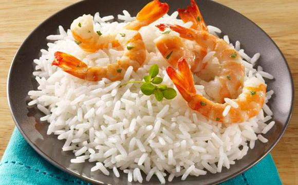 Riz Basmati aux crevettes et lait de coco