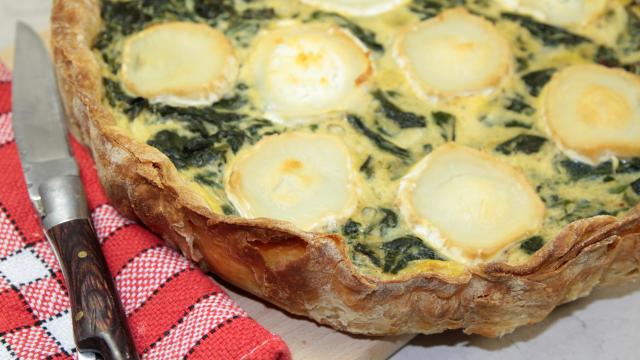 Quiche épinard chèvre