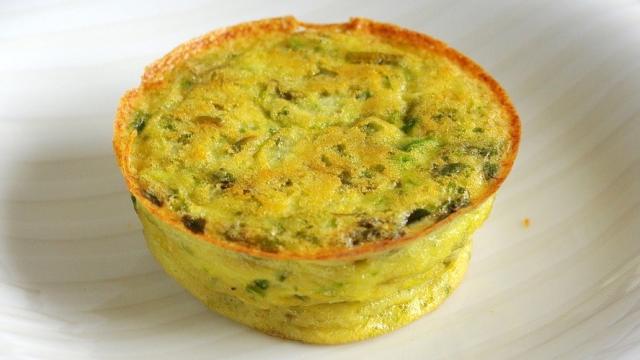 Petits flans de courgettes et pommes de terre sans lactose et sans gluten