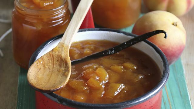 Confiture de pêche aux pépins de citron