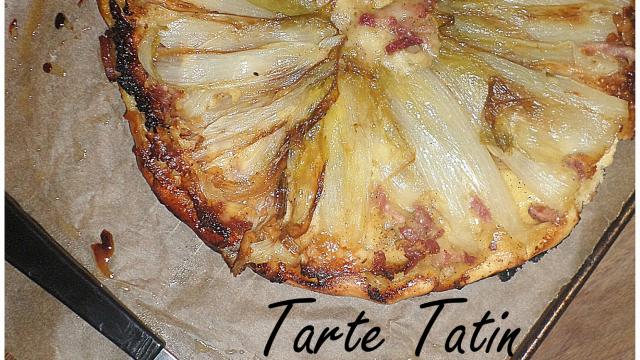 Tarte tatin aux endives, saveur raclette