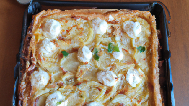 Tarte de pommes de terre au boursin