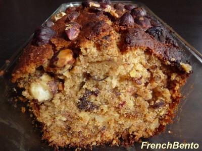 Cake aux fruits secs et pommes