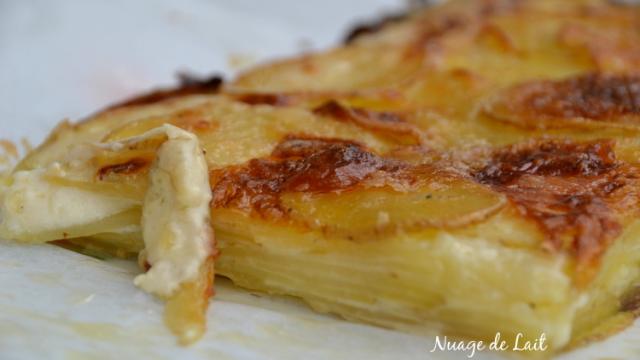 Galette de Pommes de Terre au Maroilles parfumée à la bière du Nord