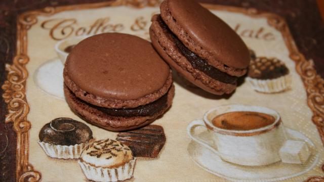 Macarons au chocolat