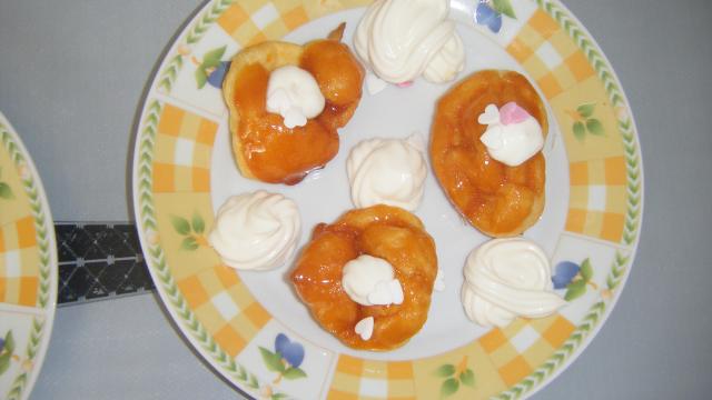 Choux au caramel maison