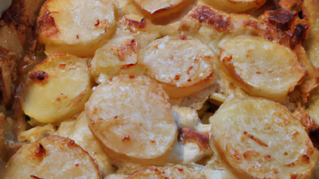 Pommes de terre façon roëstis gratinées à la crème de chèvre