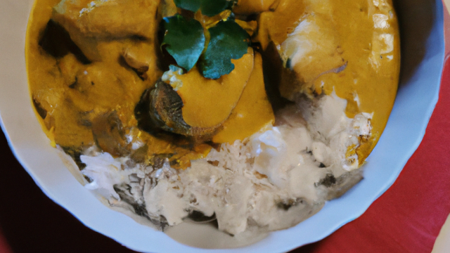 Curry de poulet au coco