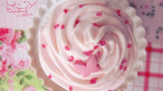 Cupcakes rose-framboise