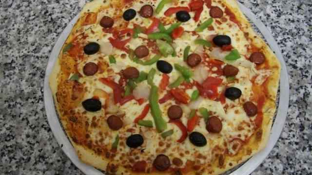 Pizza aux Merguez
