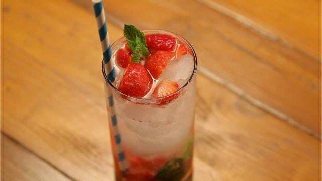 Mojito version fraise et sans alcool