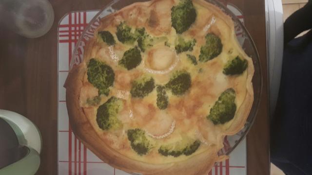 Quiche au chèvre et brocolis