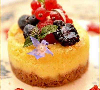 Cottage cheese-cake aux fruits rouges rapide