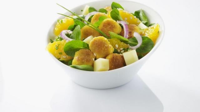 Salade d'agrumes à la polenta