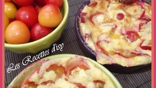 Clafoutis gourmand aux petites prunes