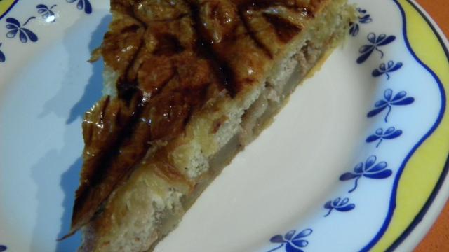 Tarte aux poires caramélisées et noix