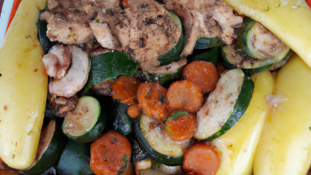 Tajine au poulet et aux courgettes