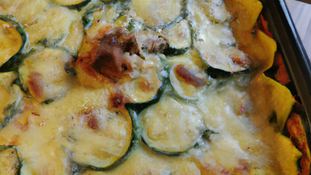 Gratin de courgettes aux ravioles inratable