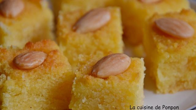 Basboussa aux amandes