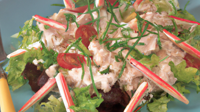 Salade de crabe fraîche et légère