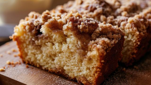 Entre l’un et l’autre, Laurent Mariotte n’a pas pu choisir et propose simplement un cake crumble poire et chocolat !