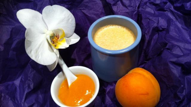 Panna Cotta à l'ancienne, coulis d'abricot à l'Ylang Ylang