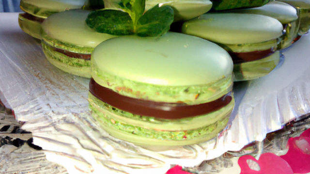 Macaron Menthe Religieuse