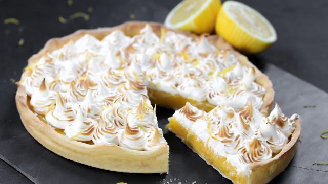 Tarte au citron meringuée à partager