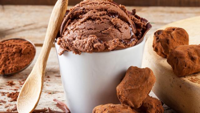 Glace maison au chocolat