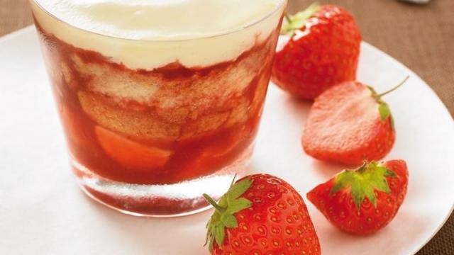 Dessert aux fraises façon tiramisu