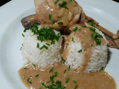 Poulet au vinaigre et à la moutarde