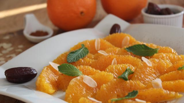 Salade d'oranges à la marocaine