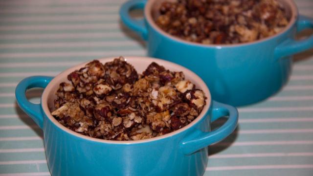 Crumble pomme et Granola maison