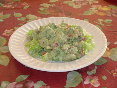 Salade de crevettes et d'avocat