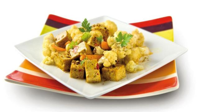 Curry de tofu sauté