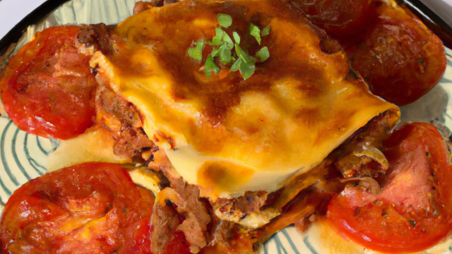 Lasagnes de chou à la viande et à la tomate