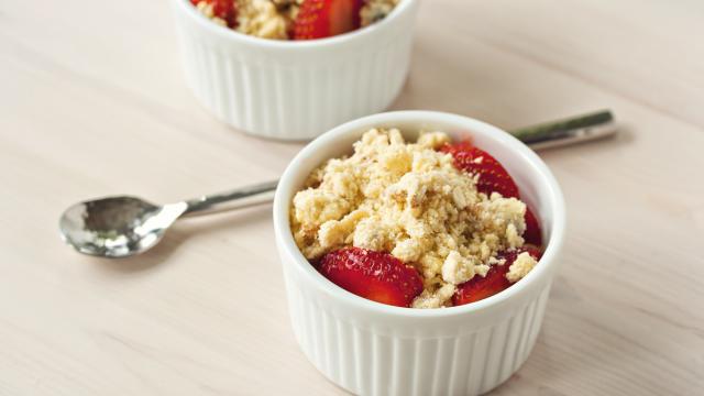 Crumble aux fraises